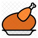 Chicken Roasted Thanksgiving Icon