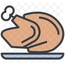 Thanksgiving Holiday Chicken Icon
