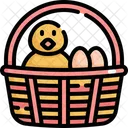 Chicken Basket Easter Icon