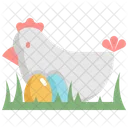 Chicken Egg Grass Icon