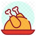 Meal Roasted Meat Chicken Turkey Icon