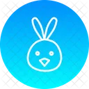 Chicken Easter Bunny Icon