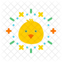 Chicken Easter Festival Icon