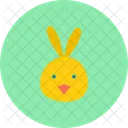 Chicken Easter Bunny Icon