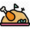Roasted Chicken Vegetables Icon