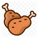 Chicken Drumstick Meat Icon