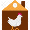 Chicken Farm Farming Icon