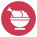 Chicken And Rice Food Meal Icon