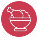 Chicken And Rice Food Meal Icon