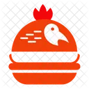Chicken Burger Fast Food Burger Icon