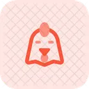 Chicken Closed Eyes Icon