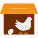 Chicken Coop Farming Structure Icon