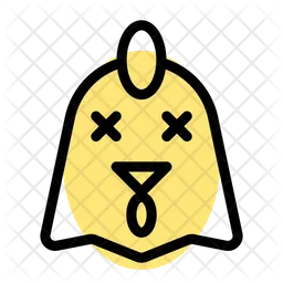 Chicken Death Emoji Icon