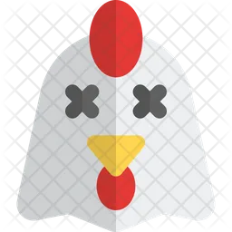 Chicken Death Emoji Icon