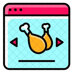 Chicken Delivery Order Browsing  Icon