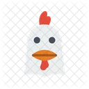 Chicken Face Chicken Animal Icon