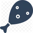 Chicken Chicken Piece Food Icon