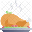 Chicken Roasted Food Icon