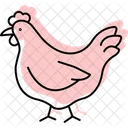 Chicken In Organic Farm Chicken Organic Icon