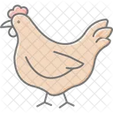 Chicken In Organic Farm Chicken Organic Icon