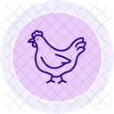 Chicken In Organic Farm Chicken Organic Icon