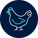 Chicken In Organic Farm Chicken Organic Icon