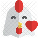 Chicken Kiss Animal Wildlife Icon