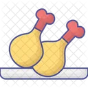 Chicken Leg Celebration Icon