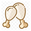 Chicken Leg Chicken Piece Drumstick Icon