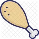 Leg Piece Thigh Meat Chicken Piece Icon