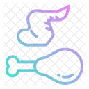 Chicken Leg Piece  Icon