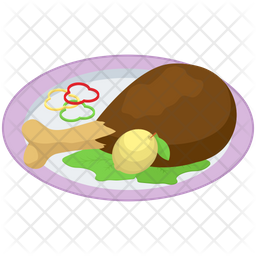 Chicken Leg Platter Icon