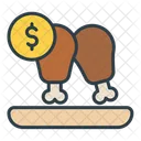 Chicken Leg Price  Icon