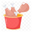 Chicken Meat Chicken Drumsticks Leg Pieces Icon