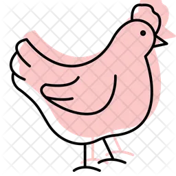 Chicken pecking  Icon