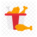 Chicken Piece Bucket Chicken Piece Bucket Icon
