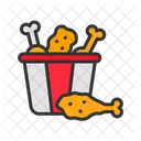 Chicken Piece Bucket Chicken Piece Bucket Icon