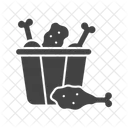 Chicken Piece Bucket Chicken Piece Bucket Icon
