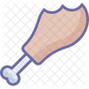 Chicken Piece Drumstick Food Icon