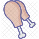 Chicken Piece Drumstick Food Icon
