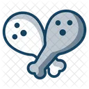 Leg Piece Chicken Thigh Food Icon