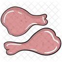 Leg Piece Chicken Thigh Food Icon