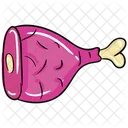 Leg Piece Chicken Thigh Food Icon