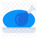 Leg Piece Thigh Meat Food Icon