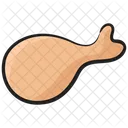 Leg Piece Thigh Meat Food Icon