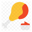 Drumstick Leg Piece Chicken Piece Icon