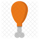 Chicken Piece Leg Piece Food Icon