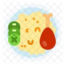 Rice Chicken Food Icon