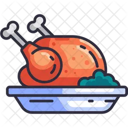 Chicken roast  Icon