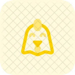 Chicken Smiling Emoji Icon